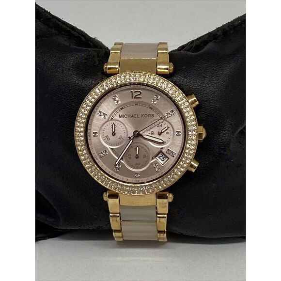 Michael Kors Parker MK5896 Women's Stainless Steel Analog Dial Wrist Watch RQ159 - Picture 1 of 12